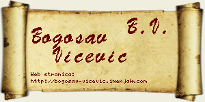 Bogosav Vićević vizit kartica